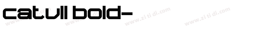 catull bold字体转换